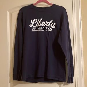 Large Port & Company Long Sleeve Liberty University T-Shirt